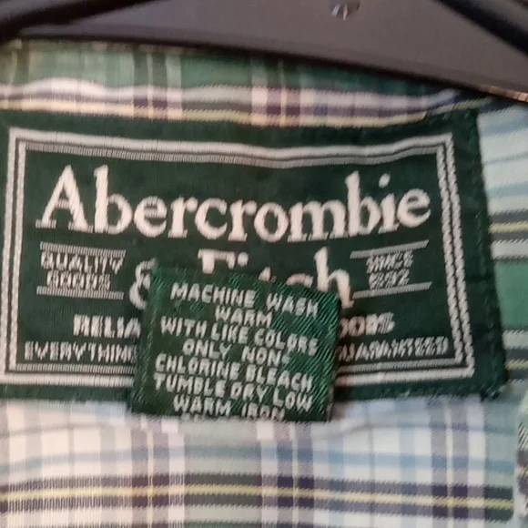 Abercrombie & Fitch Button Down Long Sleeve Shirt 100% Cotton Men's Sz XL NICE! - Picture 8 of 12